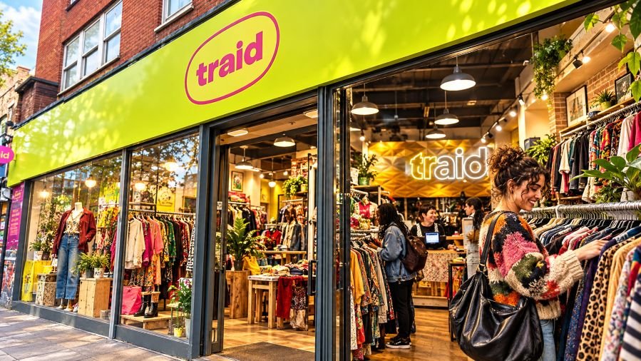 TRAID Dalston London second-hand charity shop